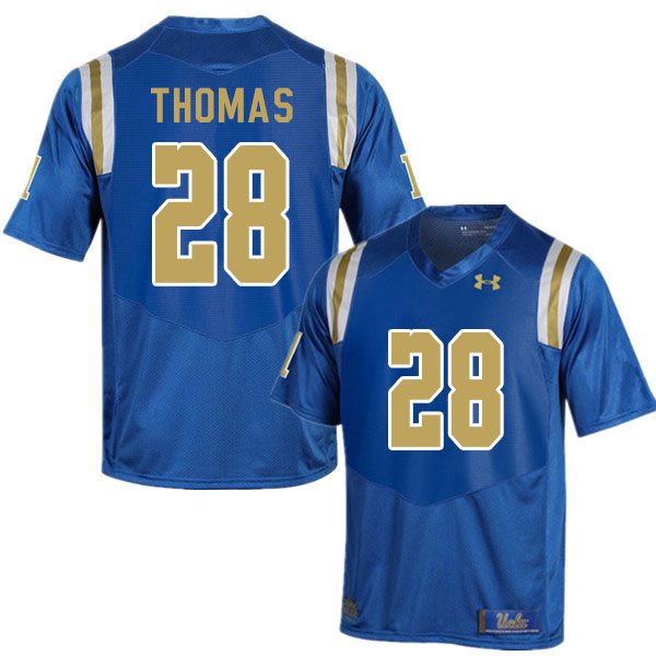 Men #28 Evan Thomas UCLA Bruins College Football Jerseys Sale-Blue